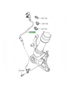 Câble ABS avant Kawasaki Ninja Ninja 1000SX (2020-2024) | Réf. 211760923