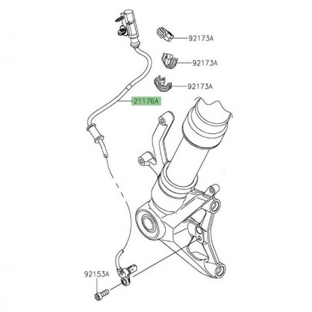 Câble ABS avant Kawasaki Ninja Ninja 1000SX (2020-2024) | Réf. 211760923