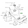 Réservoir d'essence peint Kawasaki Ninja 1000SX (2020-2024)