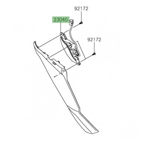 Clignotant avant gauche à Leds Kawasaki Ninja 1000SX (2020-2024) | Réf. 230400157