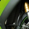 Protection de radiateur aluminium noir R&G Racing Kawasaki Ninja ZX-10R (2008-2020) | Réf. RAD0200BK