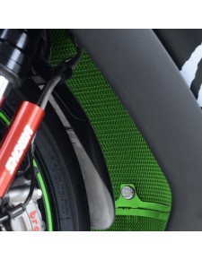 Protection de radiateur aluminium vert R&G Racing Kawasaki Ninja ZX-10R (2008-2020) | Réf. RAD0200GR