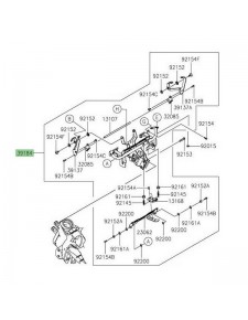 Support tête de fourche Kawasaki Ninja 1000SX (2020-2024) | Réf. 391840739