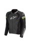 Blouson racing cuir Alpinestars Jaws V3 noir/vert Kawasaki