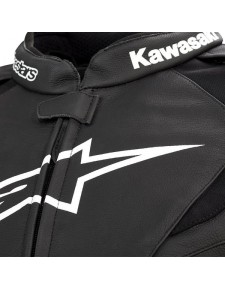 Blouson racing cuir Alpinestars Jaws V3 noir/vert Kawasaki | Moto Shop 35