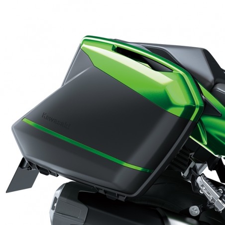 Valise latérale rigide 28 litres Kawasaki (sans pare chaleur inférieur) | Réf. 570030163 - 570030164
