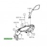Tête de fourche peinte Kawasaki Ninja 1000SX (2020-2024)