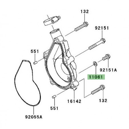 Joint de purge Kawasaki 110610107 |Moto Shop 35