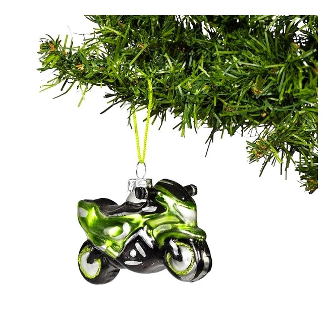 Décoration de sapin de Noël moto Kawasaki | Moto Shop 35