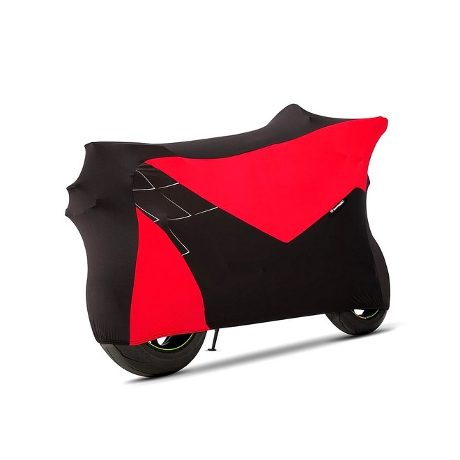 Housse de protection intérieur rouge stretch Kawasaki (taille unique) | Réf. 039PCU0034A