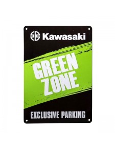 Plaque de stationnement "Green Zone" Kawasaki | Réf. 276MGU2210