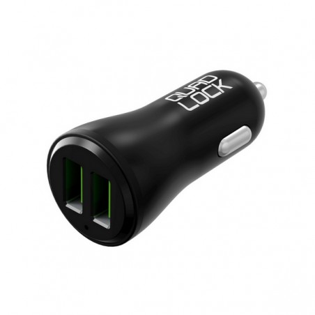 Chargeur allume-cigare double USB-A Quad Lock | Réf. QLA-DCC