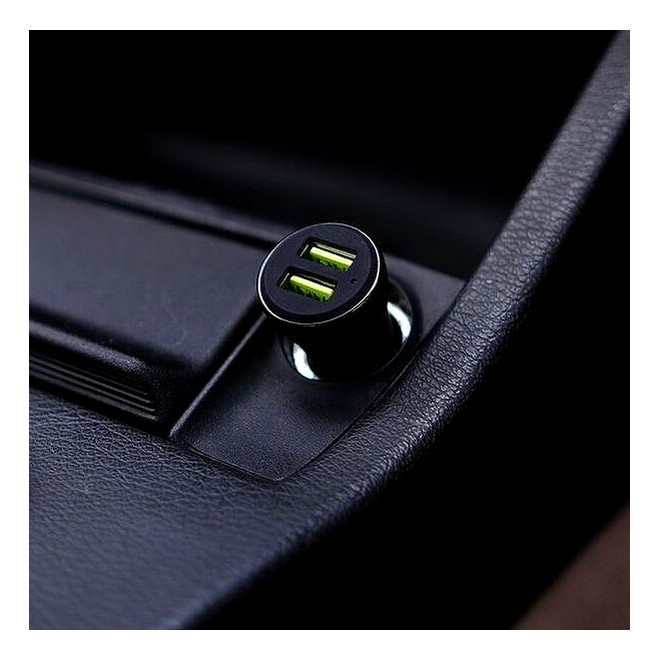 Chargeur allume-cigare double USB-A Quad Lock | Réf. QLA-DCC