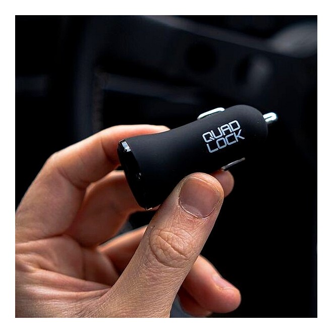 Chargeur allume-cigare double USB-A Quad Lock | Réf. QLA-DCC