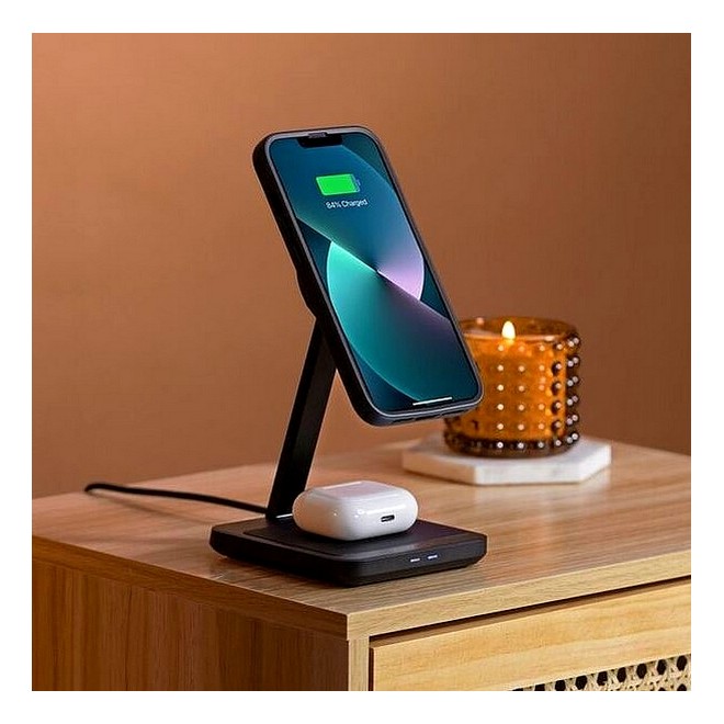 Chargeur de bureau sans fil double Quad Lock Mag QLM-2DWC | Moto Shop 35