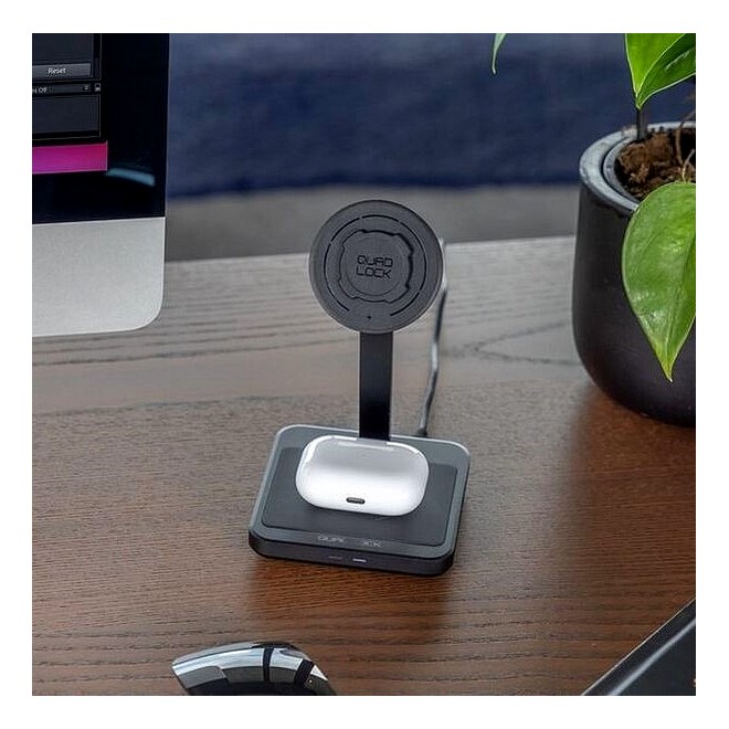 Chargeur de bureau sans fil double Quad Lock Mag QLM-2DWC | Moto Shop 35