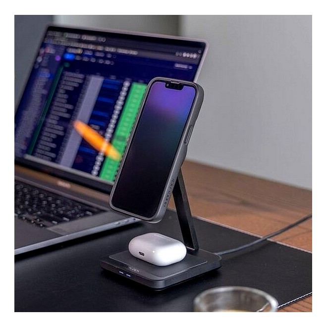 Chargeur de bureau sans fil double Quad Lock Mag QLM-2DWC | Moto Shop 35