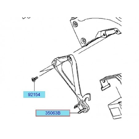 STAY RR STEP LH F.S.BLACK