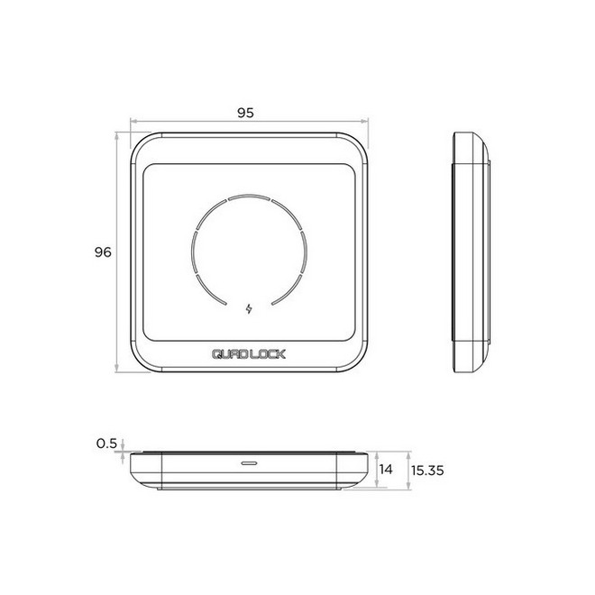 Base de recharge sans fil Quad Lock Mag QLM-WCP | Moto Shop 35