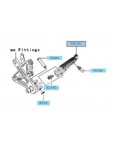 REPOSE PIED AVANT DROIT ZX10R 340280140                             