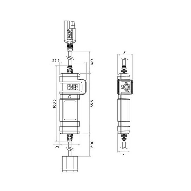 Adaptateur étanche 12V vers USB Quad Lock QLA-PBX | Moto Shop 35