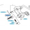 Repose pieds arrière gauche ZX6R 340280096                        