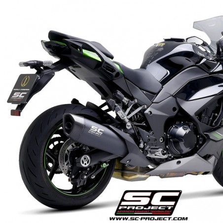 Silencieux SC Project SC1-R Titane noir Kawasaki Ninja 1000SX (2021-2024) | Réf. K41B-93MB