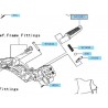 Repose pieds arrière droit ZX6R 340280097                            