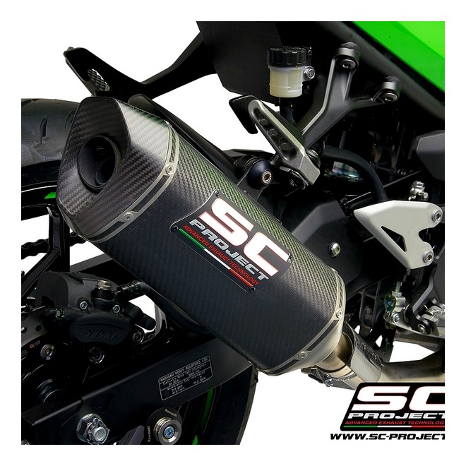 Silencieux SC Project SC1-M Carbone Kawasaki Ninja 400 (2018-2020) | Réf. K31B-116C
