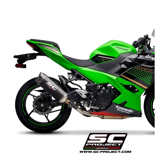 Silencieux SC Project SC1-M Carbone Kawasaki Ninja 400 (2018-2020) | Réf. K31B-116C