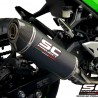 Silencieux SC Project Oval Carbone Kawasaki Ninja 400 (2018-2020) | Réf. K31B-16C