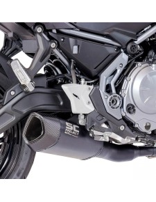 Ligne complète SC Project SC1-R GT Titane noir Kawasaki Ninja 650 (2017-2019) | Réf. K26B-C103MB