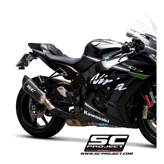 Silencieux SC Project SC1-R Carbone Kawasaki Ninja ZX-10R (2016-2020) | Réf. K22A-T90C