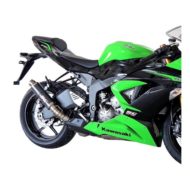 Silencieux SC Project GP-M2 Carbone Kawasaki Ninja ZX-6R (2013-2017) | Réf. K16A-18C