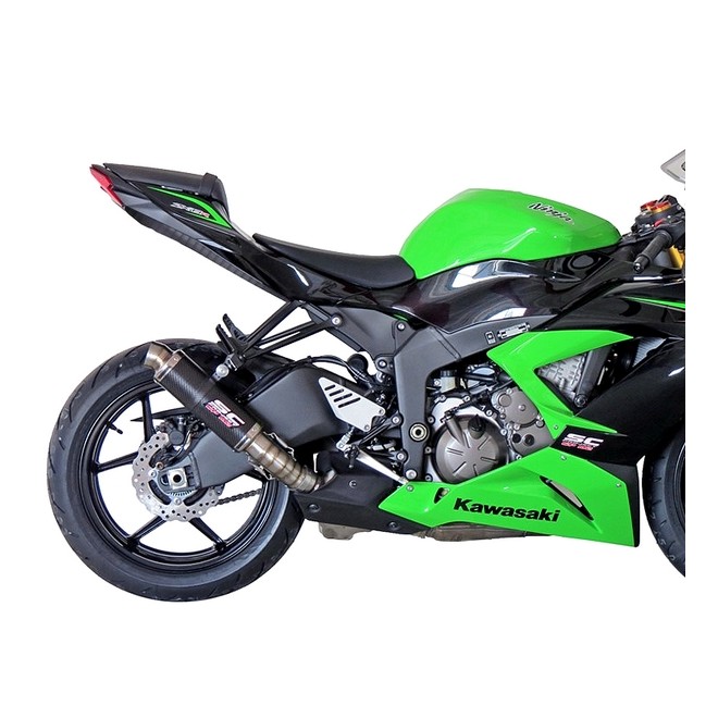 Silencieux SC Project GP-M2 Carbone Kawasaki Ninja ZX-6R (2013-2017) | Réf. K16A-18C