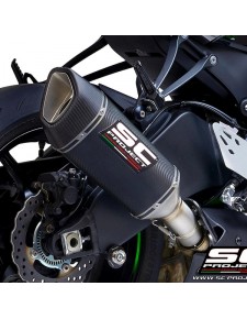 Silencieux SC Project SC1-R Carbone Kawasaki Ninja ZX-6R (2019-2021) | Réf. K35A-T90C