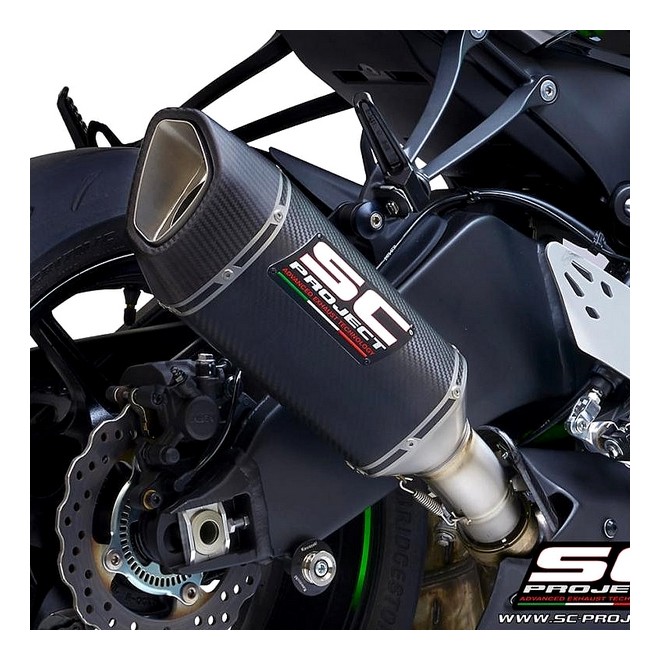 Silencieux SC Project SC1-R Carbone Kawasaki Ninja ZX-6R (2019-2021) | Réf. K35A-T90C