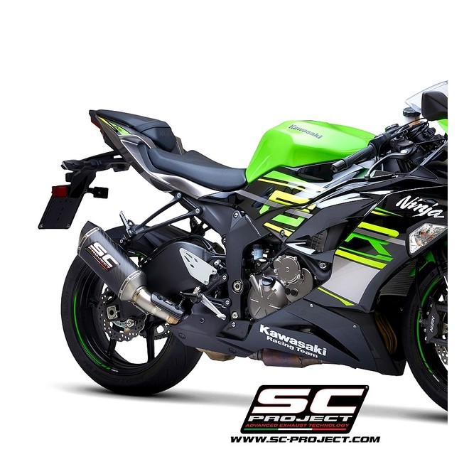 Silencieux SC Project SC1-S Carbone Kawasaki Ninja ZX-6R (2019-2021) | Réf. K35A-T124C