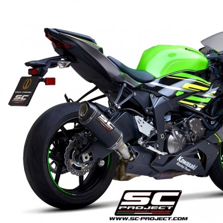 Silencieux SC Project SC1-S Carbone Kawasaki Ninja ZX-6R (2019-2021) | Réf. K35A-T124C