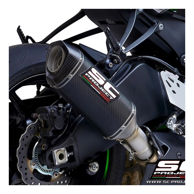 Silencieux SC Project SC1-S Carbone Kawasaki Ninja ZX-6R (2019-2021) | Réf. K35A-T124C