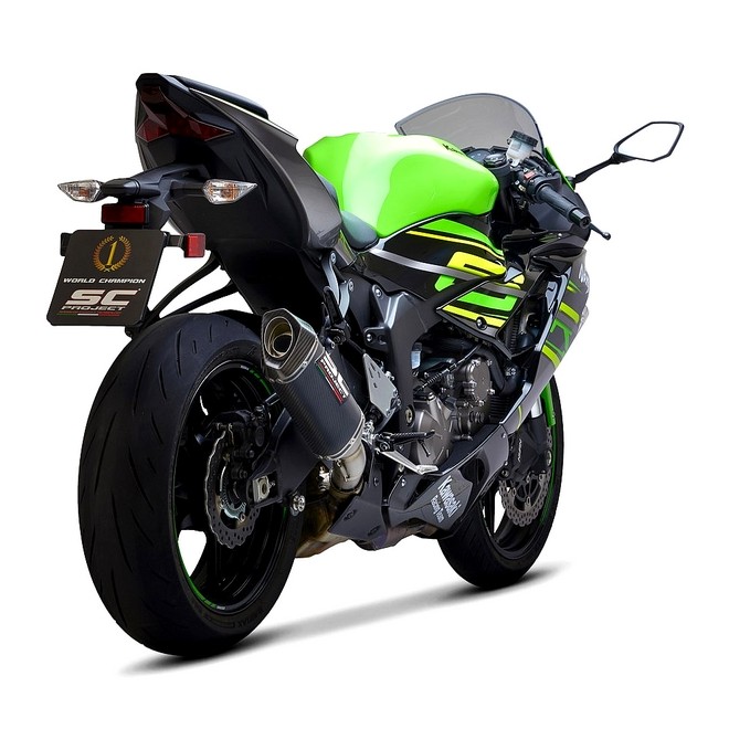 Silencieux SC Project SC1-S Carbone Kawasaki Ninja ZX-6R (2019-2021) | Réf. K35A-T124C