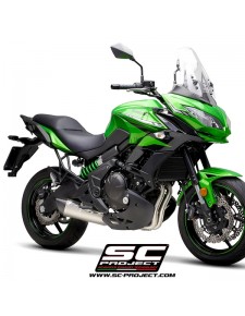 Ligne complète SC Project SC1-R GT Titane Kawasaki Versys 650 (2017-2020) | Réf. K32A-C103T