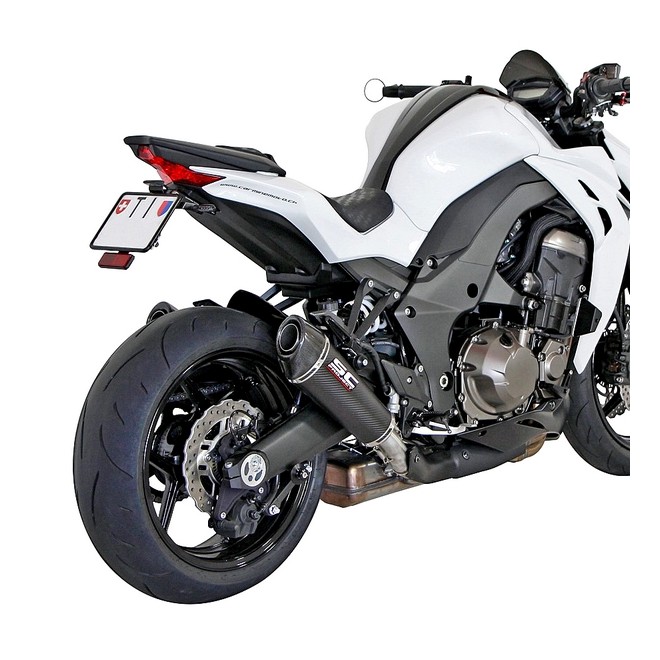Paire de silencieux SC Project Conic Carbone Kawasaki Z1000 (2014-2016) | Réf. K19A-34C