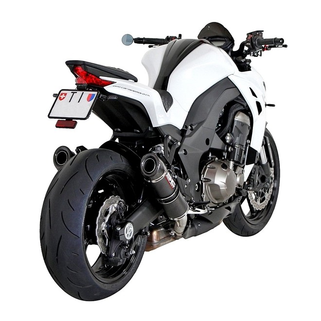 Paire de silencieux SC Project GP-TECH Carbone Kawasaki Z1000 (2014-2016) | Réf. K19A-28C