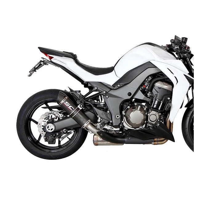 Paire de silencieux SC Project GP-TECH Carbone Kawasaki Z1000 (2014-2016) | Réf. K19A-28C