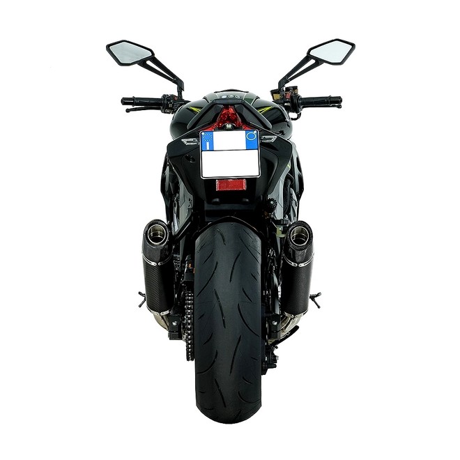Paire de silencieux SC Project Conic Carbone Kawasaki Z1000 et Z1000R (2017-2020) | Réf. K24A-34C