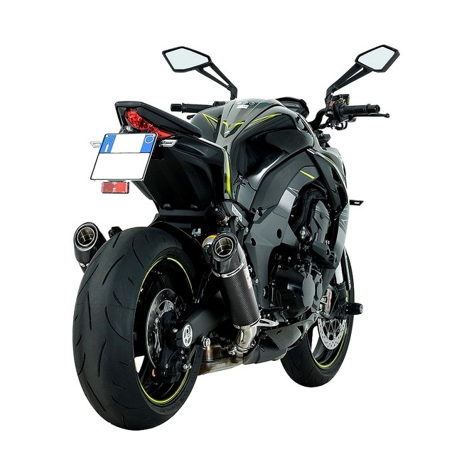 Paire de silencieux SC Project Conic Carbone Kawasaki Z1000 et Z1000R (2017-2020) | Réf. K24A-34C