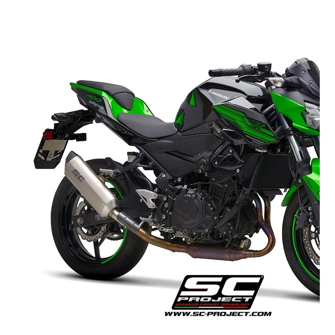 Silencieux SC Project SC1-M Titane Kawasaki Z400 (2018-2020) | Réf. K31A-116T