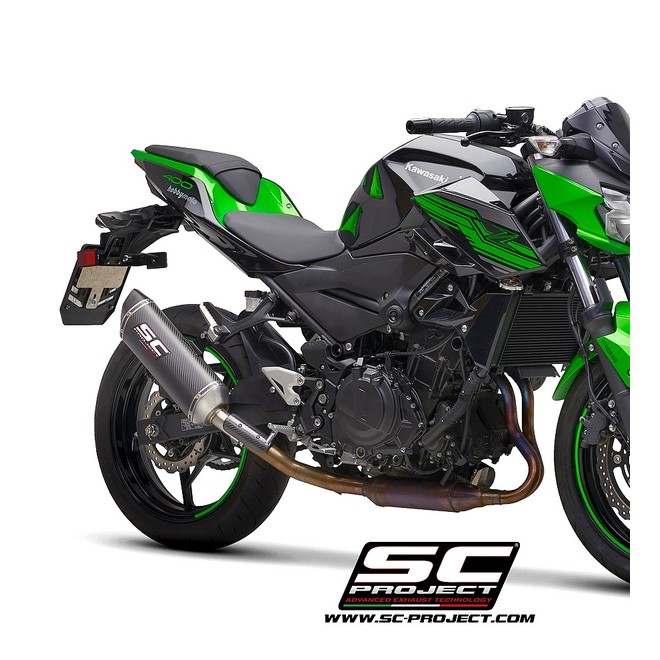 Silencieux SC Project SC1-M Carbone Kawasaki Z400 (2018-2020) | Réf. K31A-116C