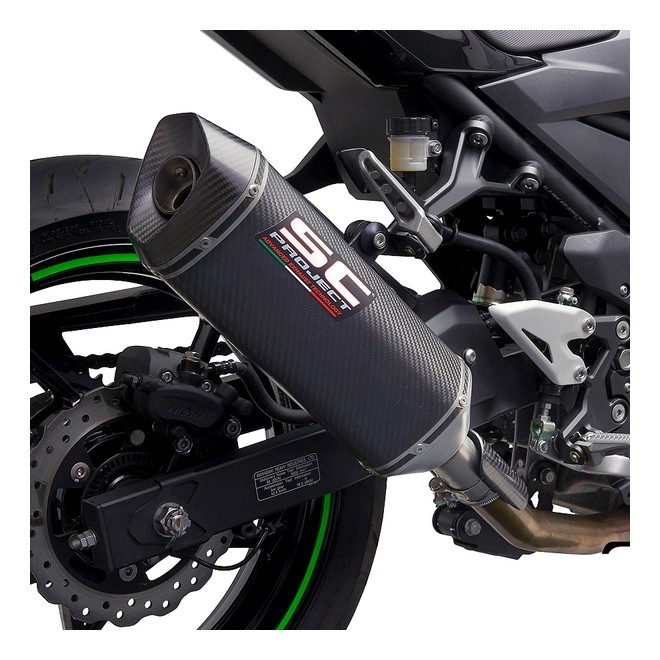 Silencieux SC Project SC1-M Carbone Kawasaki Z400 (2018-2020) | Réf. K31A-116C